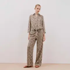 CORTEFIEL - Pantalón Palazzo Casual Mujer