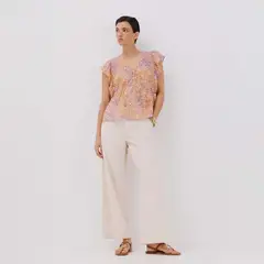 CORTEFIEL - Top Manga Corta Casual Mujer