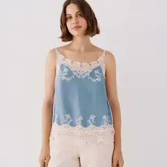 CORTEFIEL - Top Sin Mangas Casual Mujer