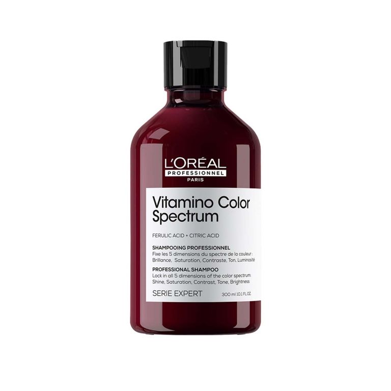 Shampoo Vitamino Color Spectrum protege y potencial el brillo del cabello con color 300ml