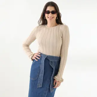 BASEMENT - Sweater Mujer Manga Larga By Donna Cattiva Algodón