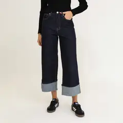 ONLY - Jean Culotte Tiro Medio Mujer