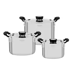 TRAMONTINA - Jgo De Ollas Grano Compact 3pz