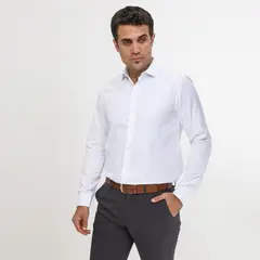 BASEMENT - Camisa Manga Larga Casual Hombre