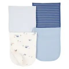CARTER'S - Babero Pack X4 Bebé Niño Algodón Carters