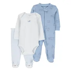 CARTER'S - Conjunto 3 Piezas Bebé Niño Algodón Carters
