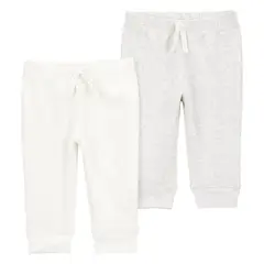 CARTER'S - Pantalón Pack X2 Bebé Unisex Algodón Carters
