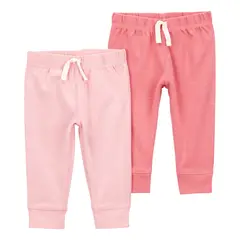 CARTER'S - Pantalón Pack X2 Bebé Niña Algodón Carters