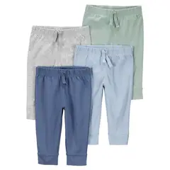 CARTER'S - Pantalón Bebé Niño Pack X4 Algodón Carters
