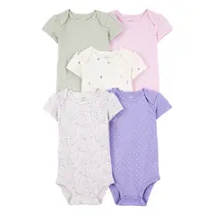 CARTER'S - Body Bebé Niña Pack X5 Carters