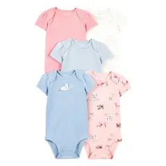CARTER'S - Body Bebé Niña Pack X5 Carters