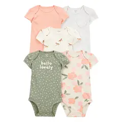 CARTER'S - Body Bebé Niña Pack X5 Carters