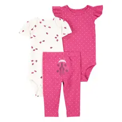 CARTER'S - Conjunto Bebé Niña 3 Piezas Carters