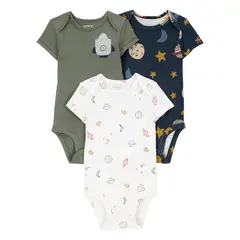 CARTER'S - Body Bebé Niño Pack X3 Carters