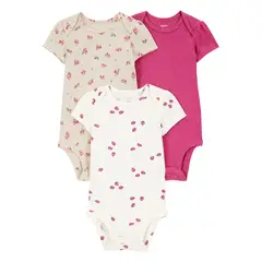 CARTER'S - Body Bebé Niña Pack X3 Carters