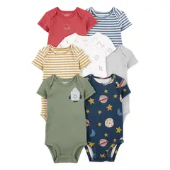 CARTER'S - Body Pack X7 Bebé Niño Carters