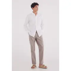 SPRINGFIELD - Camisa Algodón Manga Larga Regular Fit Hombre