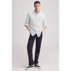 SPRINGFIELD - Camisa 100% Algodón Manga Larga Regular Fit Hombre