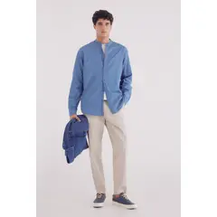 SPRINGFIELD - Camisa 100% Algodón Manga Larga Regular Fit Hombre