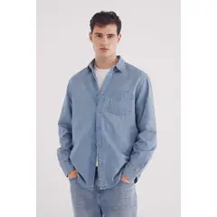 SPRINGFIELD - Camisa 100% Algodón Manga Larga Regular Fit Hombre