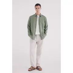 SPRINGFIELD - Camisa Manga Larga Regular Fit Hombre