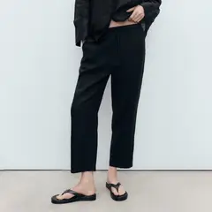 MANGO - Pantalón de Lino Mujer