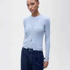 MANGO - Cardigan Casual Mujer