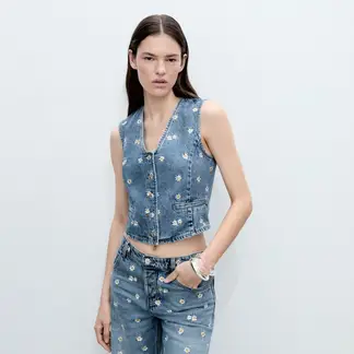 MANGO - Chaleco Casual Mujer