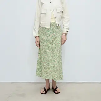 MANGO - Falda Larga Mujer