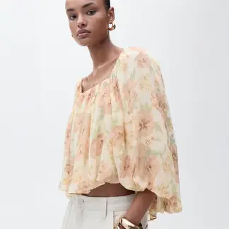 MANGO - Blusa Casual Mujer