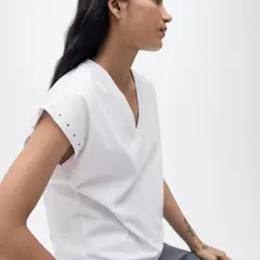 MANGO - Polo 100% Algodón Mujer