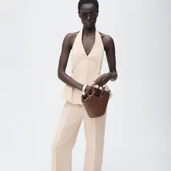 MANGO - Pantalón Straight Mujer