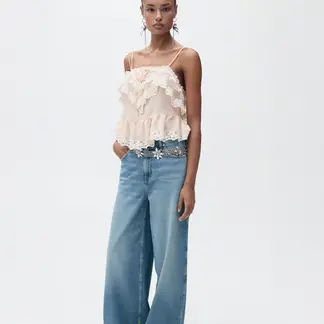 MANGO - Jean Baggy Mujer