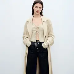 MANGO - Trench Largo Mujer