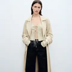 MANGO - Trench Largo Mujer