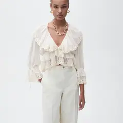 MANGO - Blusa Casual Mujer