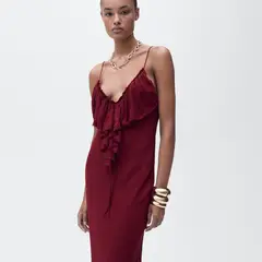 MANGO - Vestido Largo Mujer