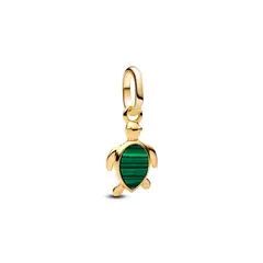 PANDORA - Mini Charm Colgante Tortuga Verde