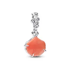 PANDORA - Charm Colgante Doble Concha Color Coral