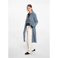 MANGO TEEN - Abrigo Casual Mujer