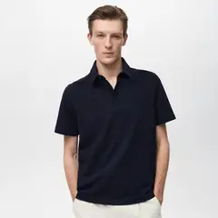 MANGO - Polo Algodón Seersucker Man