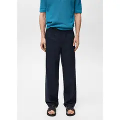 MANGO - Pantalón Regular Fit Lyocell Lino Man