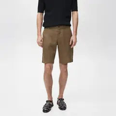 MANGO - Short Casual Slim Fit 100% Lino Man