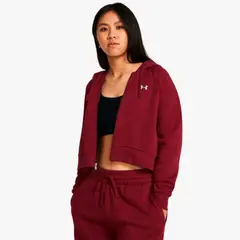 UNDER ARMOUR - Casaca Rival Fleece Crop Mujer