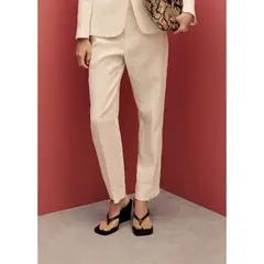 MANGO - Pantalón De Lino Mujer