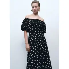 MANGO - Vestido Largo Casual Mujer