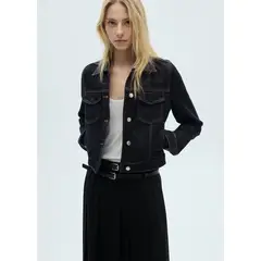 MANGO - Casaca De Jean Mujer