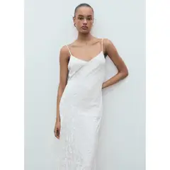 MANGO - Vestido Largo Casual Mujer