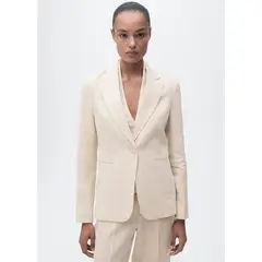 MANGO - Blazer 100% Lino Mujer