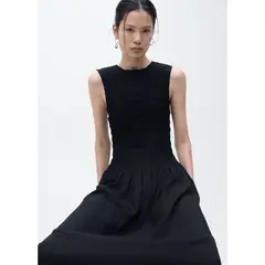 MANGO - Vestido Largo Casual Mujer